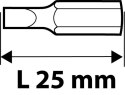 Końcówki wkrętakowe PH2 x 25 mm, 10 szt.