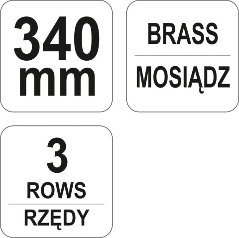 SZCZOTKA DRUC PLASTIK.R. 3-RZĘDY, SKROBA