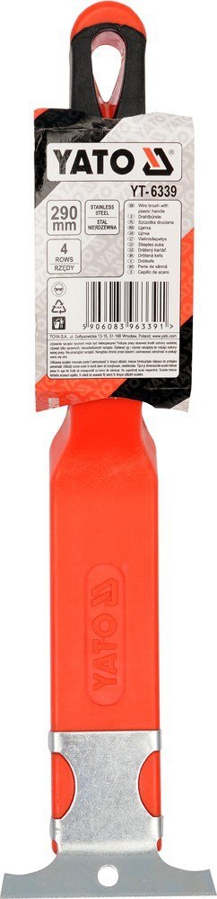 SZCZOTKA DRUCIANA PLASTIK.R. 4-RZĘDY