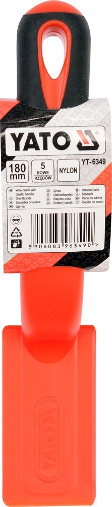 SZCZOTKA NYLON PLASTIK. R. 5-RZĘDÓW,SKRO
