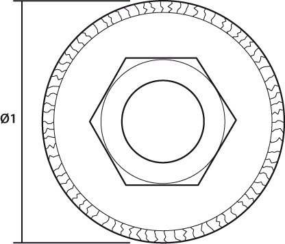 Szczotka druciana doczołowa 100 mm x M14, INOX