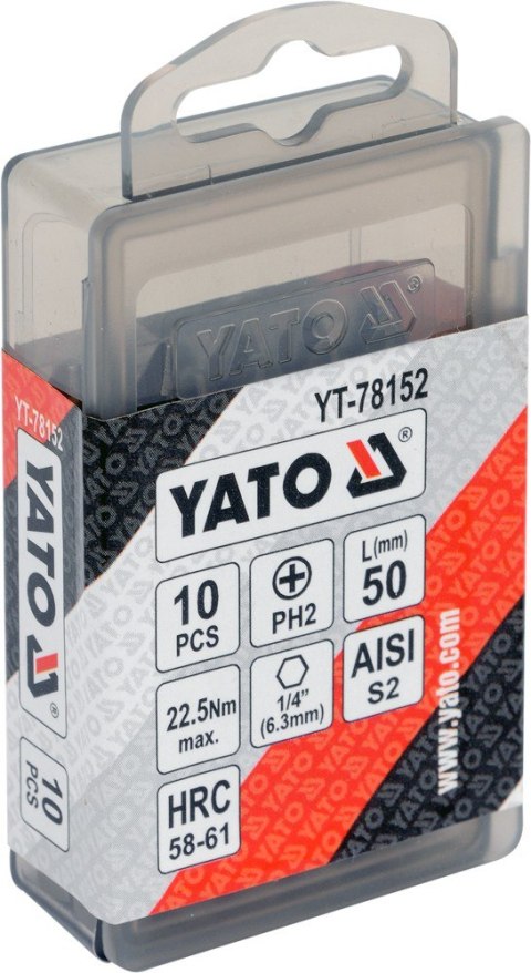 BITY 1/4"X50 MM PH2 10 SZT