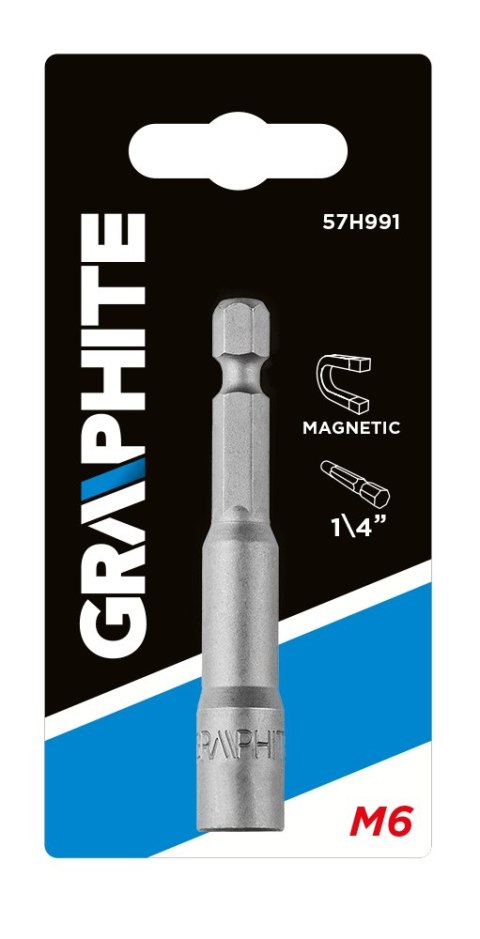 Nasadka magnetyczna 13 x 65 mm, trzpień 1/4"