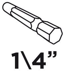 Nasadka magnetyczna 13 x 65 mm, trzpień 1/4"