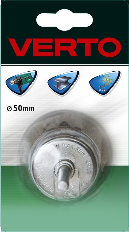 Szczotka druciana doczołowa z trzpieniem 75 mm