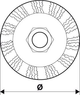 Szczotka druciana tarczowa 150 mm x M14