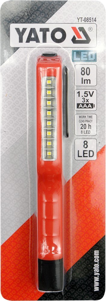 LATARKA INSPEKCYJNA LED MAGNET 3xAAA YT-08514 YATO