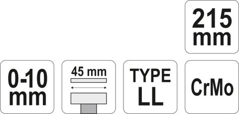 SZCZYPCE BLACHARSKIE TYP LL 215MM YT-2162 YATO