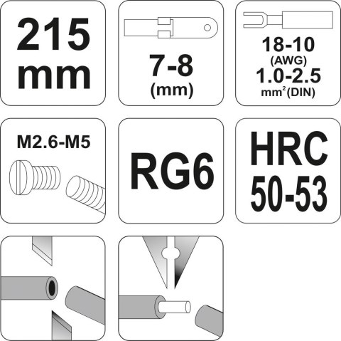 SZCZYPCE DO ŚCIĄGANIA IZOLACJI 215MM YT-2293 YATO