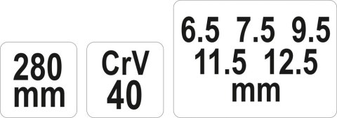 POKRĘTŁO DO KLUCZY RUROWYCH 280MM YT-4928 YATO