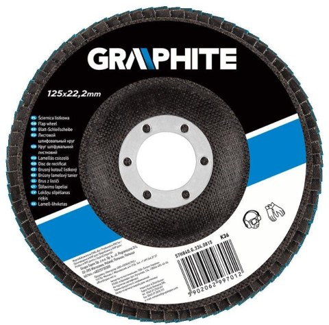 Ściernica listkowa 125mm K100 cyrkonowa 57H844