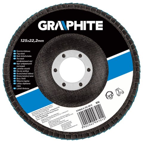 Ściernica listkowa 125mm K100 cyrkonowa 57H844