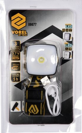 LAMPA CZOŁOWA XPE CREE 3W+4 SMD LED AKU. 88677V VO