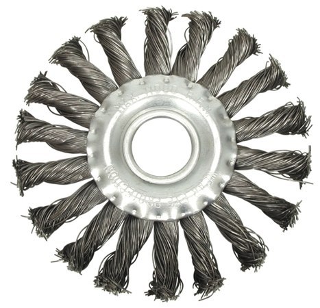 SZCZOTKA TARCZOWA 100MM DRUT SPLATANY 06981 VOREL