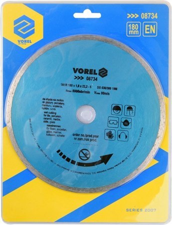 TARCZA DIAMENTOWA 230MM /PEŁNA/ 08735V VOREL