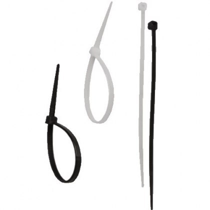 OPASKI ZACISKOWE 300x4,8 100szt NYLON CZARNE DEDRA