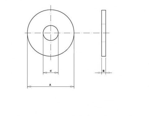 PODKŁADKA OKRĄGŁA DO DREWNA M8x28 1KG Q334
