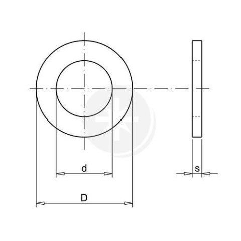PODKŁADKA OKRĄGŁA ZGRUBNA M8 1KG Q329