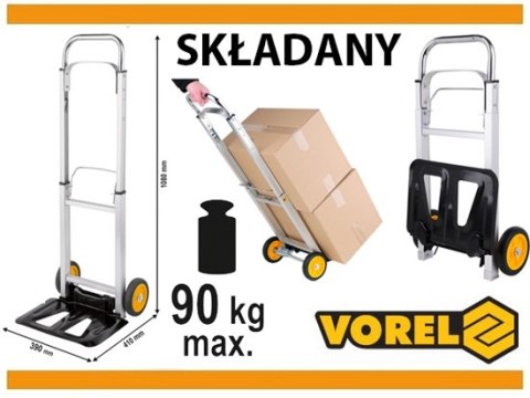 SKŁADANY WÓZEK MAGAZYNOWY 90KG 78661V VOREL
