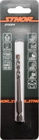 WIERTŁO UNIWERSALNE 5MM HEX 21684V STHOR