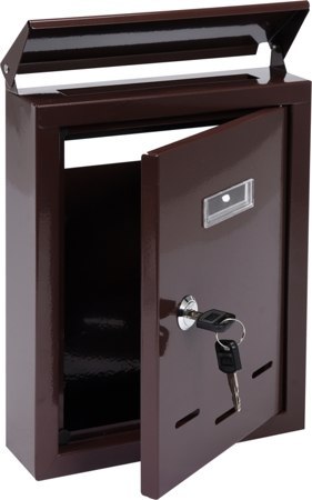 SKRZYNKA NA LISTY 285x200x60MM BRĄZOWA 78542V VORE