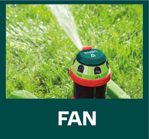 Zraszacz sektorowy, 6- funcyjny z napędem, regulow