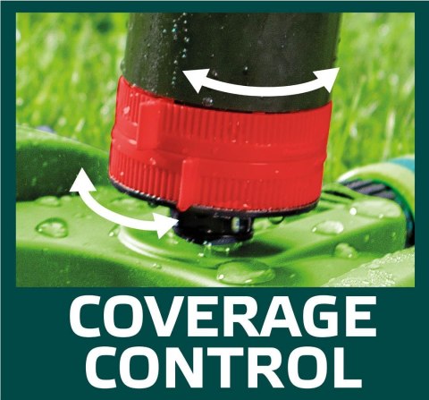 Zraszacz sektorowy, 6- funcyjny z napędem, regulow