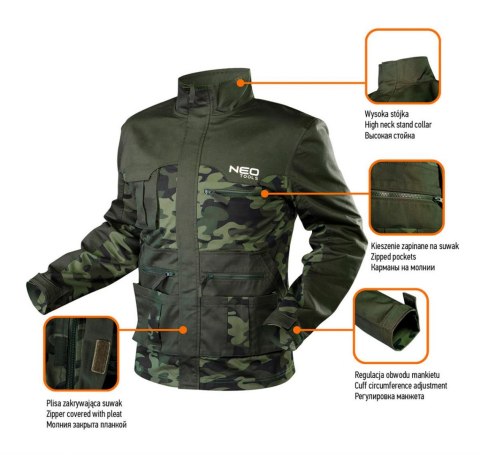 Bluza robocza CAMO, rozmiar L 81-211 NEO