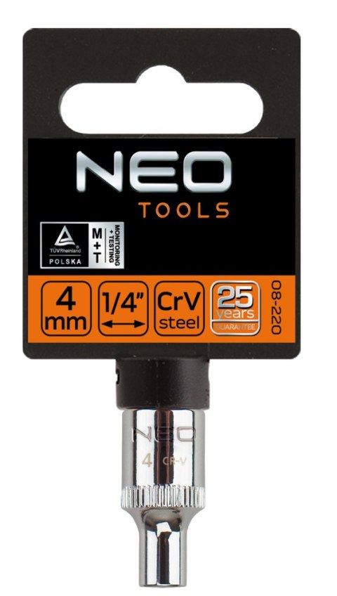 Nasadka sześciokątna 1/4", 14 mm, superlock