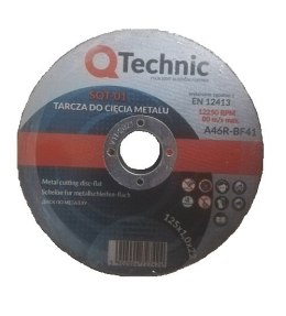 TARCZA DO CIĘCIA METALU 125x1,0 Q-TECHNIC SQT-01