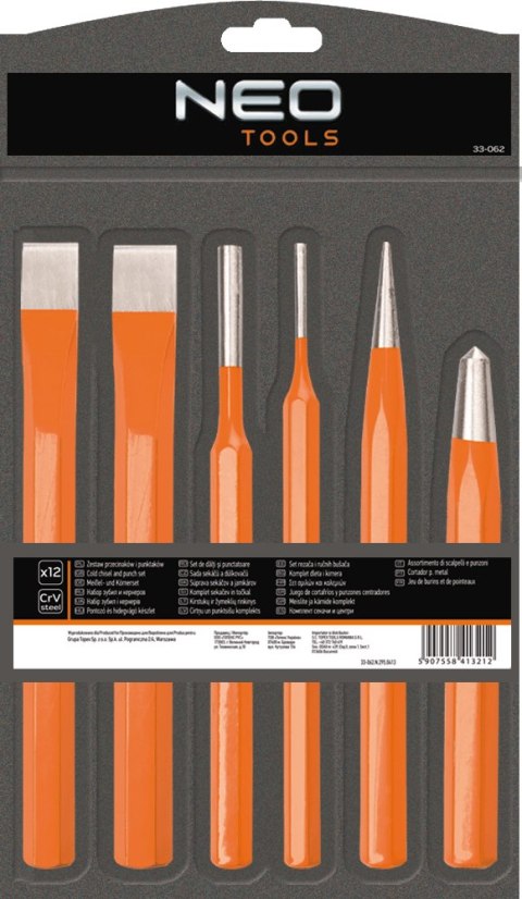 WYBIJAKI, PRZECINAKI I PUNKTAKI 6 szt. 33-061 NEO