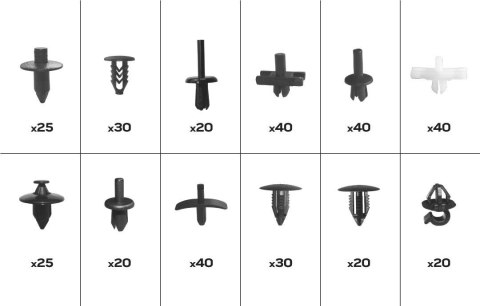Zestaw spinek samochodowych Volvo, 350 sztuk