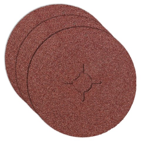 Krążki ścierne fibra 125, K80, 3 szt.