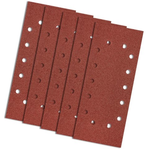 Papier ścierny 115 x 280 mm, K80, 5 szt., z otwora