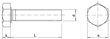 ŚRUBA Z ŁBEM SZEŚCIOKĄTNYM M5x20 k8.8 1KG Q8172
