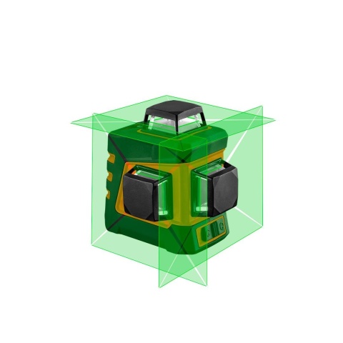 Laser płaszczyznowy 20 m 3D, zielony, 360° w trzec