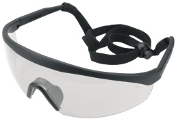 Okulary ochronne, białe, regulowane zauszniki, kla