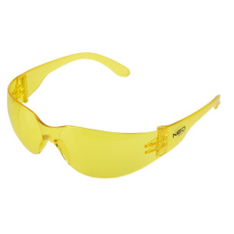 Okulary ochronne, żółte soczewki, klasa odpornosci