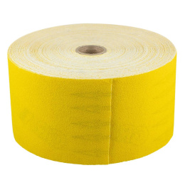 Papier ścierny żółty 115 mm, K100, rolka 50 m