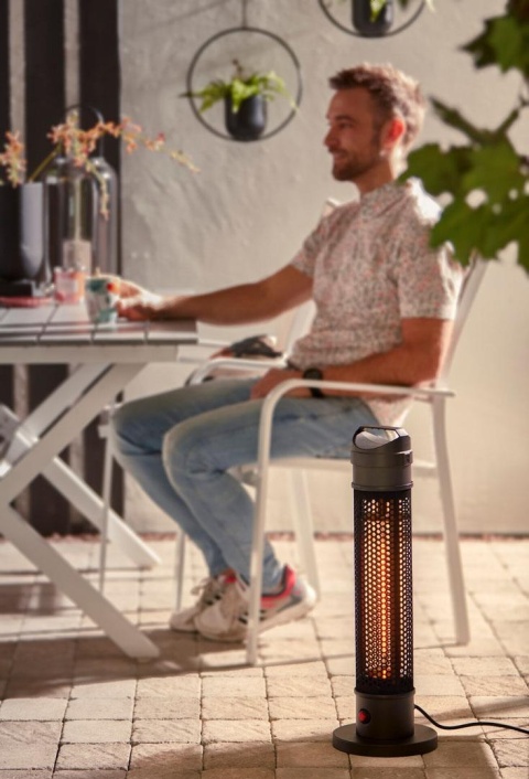 Promiennik stojący 1000W, IP44 carbon fiber lamp 90-035 Neo