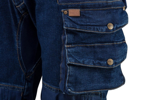 Spodnie robocze DENIM, wzmocnione 81-228-XS Spodnie robocze DENIM, wzmocnione 81-228-XS