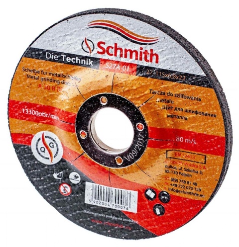 TARCZA DO SZLIFOWANIA METALU 115x6,8
