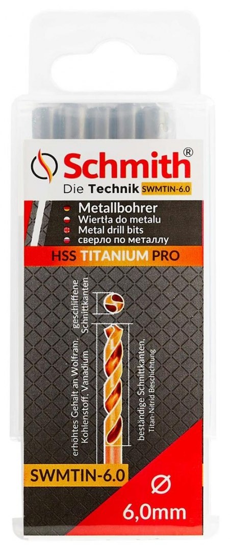 WIERTŁO DO METALU HSS TITANIUM PRO 6,5