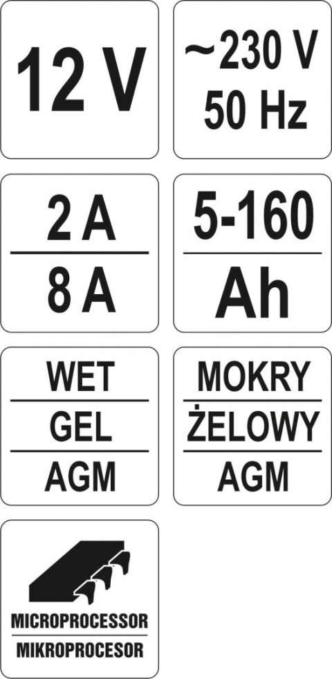PROSTOWNIK ELEKTRONICZNY 12V, 8A