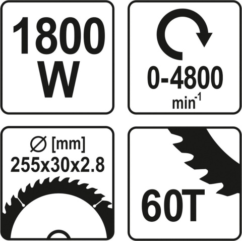 UKOŚNICA 1800 W 255MM YT-82179 YATO