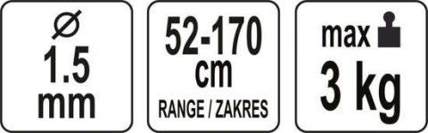 LINKA ZABEZPIECZAJĄCA NARZĘDZIA FI 1,5 YT-74009 YATO