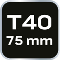 Końcówka TORX T40 x 75 mm, S2 x 2 szt.