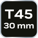 Końcówka TORX T45 x 30 mm, S2 x 2 szt.
