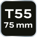 Końcówka TORX T55 x 75 mm, S2 x 2 szt.