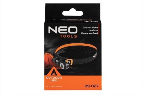 Latarka czołowa akumulatorowa 600 lm USB magnetycz